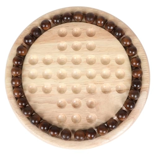 Wooden Solitaire Game - Rubber Wood