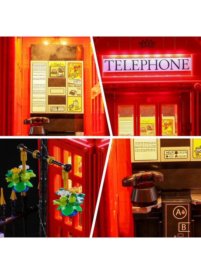 Light Kit for LEGO 21347 London Telephone Box - Compatible with LEGO Ideas Building Set