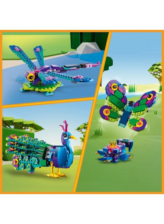 Creator 3in1 Exotic Peacock - Dragonfly Butterfly (31157)