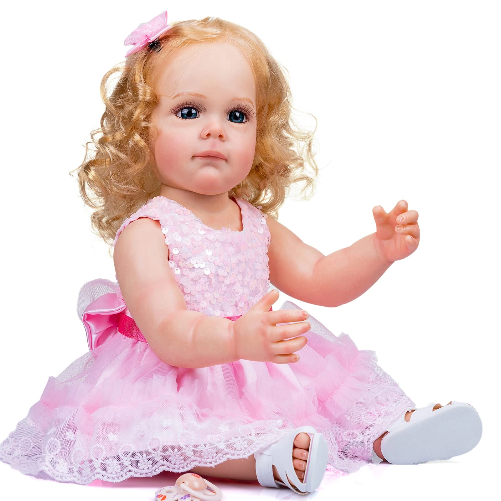 Maggi Reborn Baby Doll - 55 cm Silicone Hand rooted fiber hair