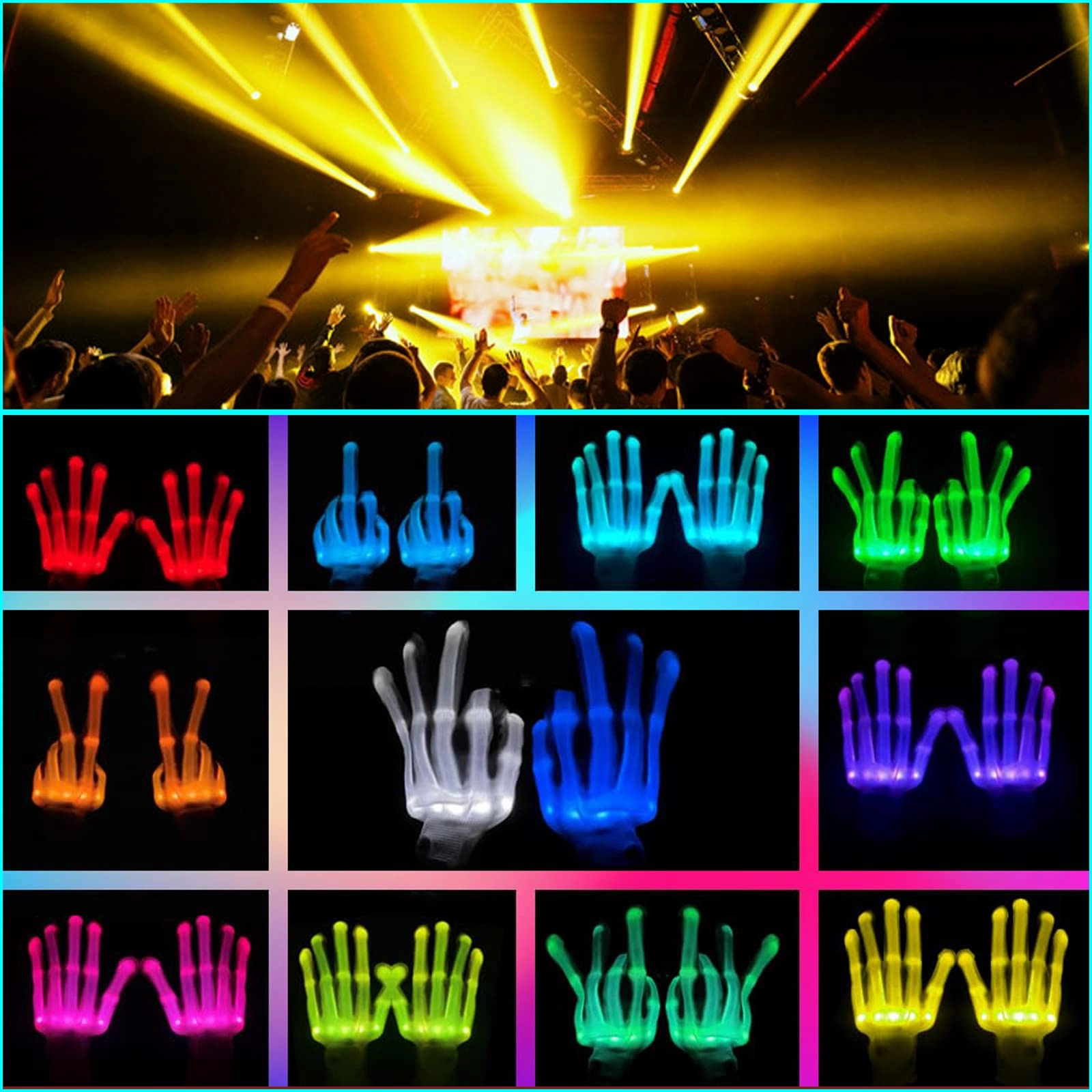 LED gloves - Christmas 13 years+