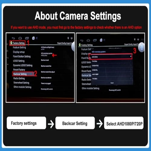Rear view reversing camera - Night vision 1080p*720p