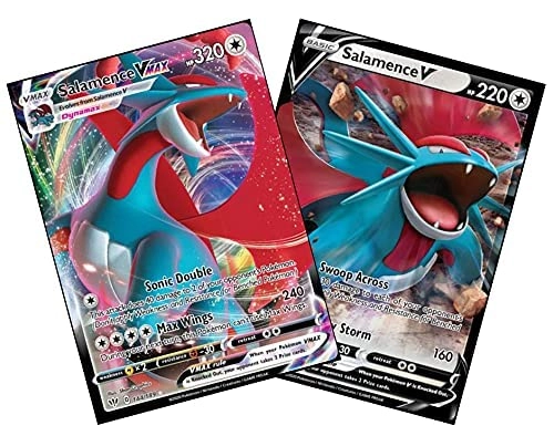 Pokémon Salamence V - 144/189 + Salamence Vmax - 143/189