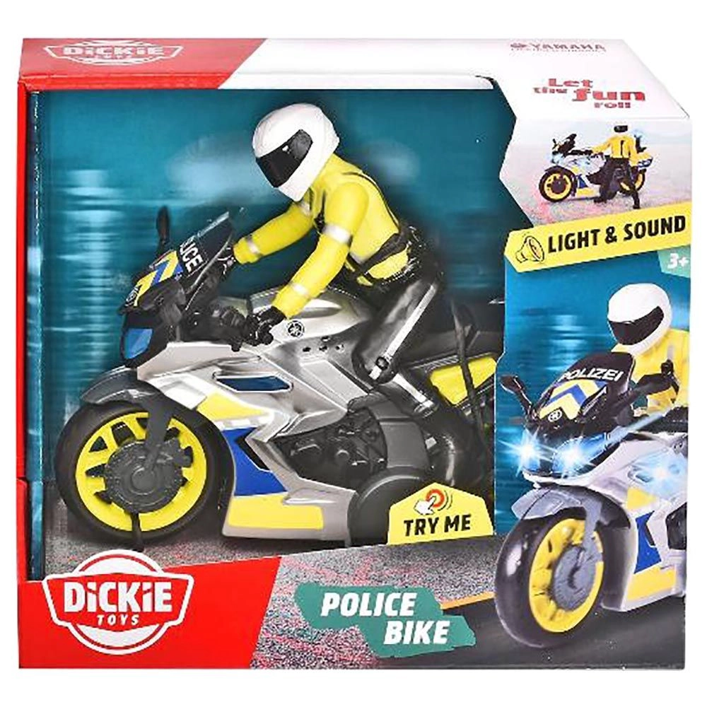 Police Bike - Light and sound Removable figure