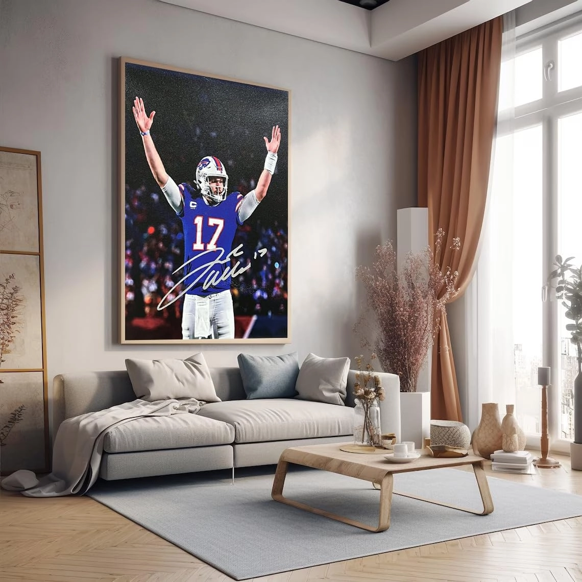 Josh Allen Poster - Canvas 24"L x 36"W