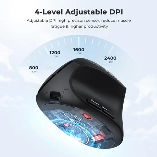 Ergonomic Vertical Mouse - Wireless