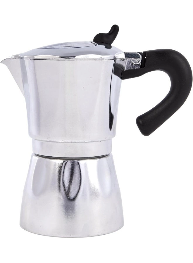 World Of Flavours Italian Espresso Coffee Maker - 300ml 5 Cup Clear Lid