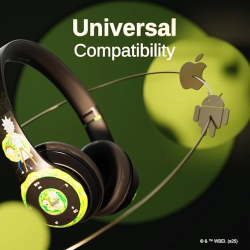 Rick and Morty Bluetooth Headphones Wireless Headphone