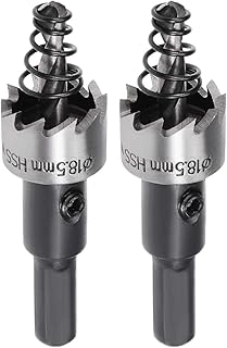 uxcell Drill Bit Hole Saw Cutter - 18.5mm Metal Alloy Wood