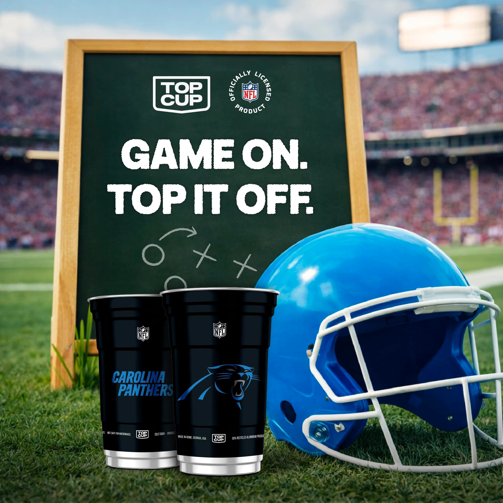 Carolina Panthers Aluminum Cup - 20 pcs