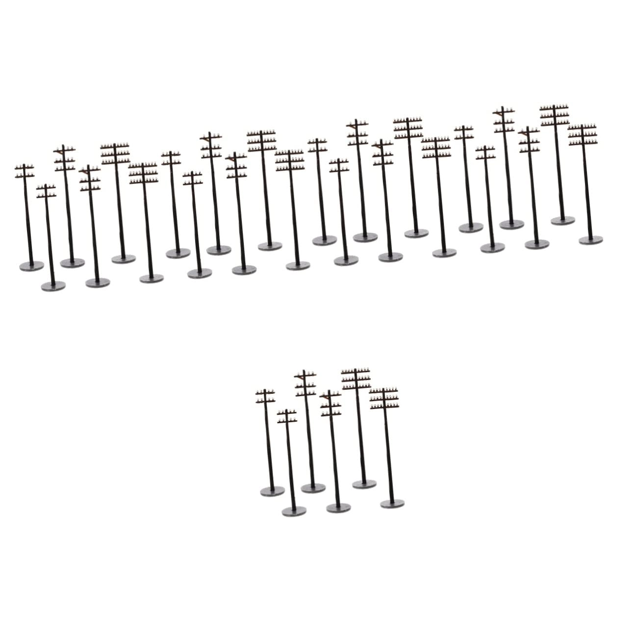 Miniature Telegraph Pole - 30 pcs 1：87