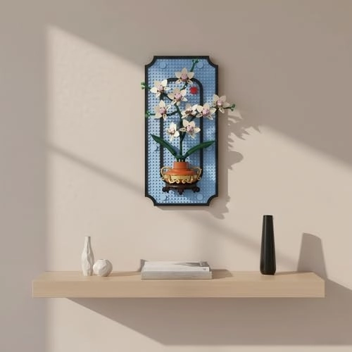 Orchid Flowers Building Set (K96235) - Blue