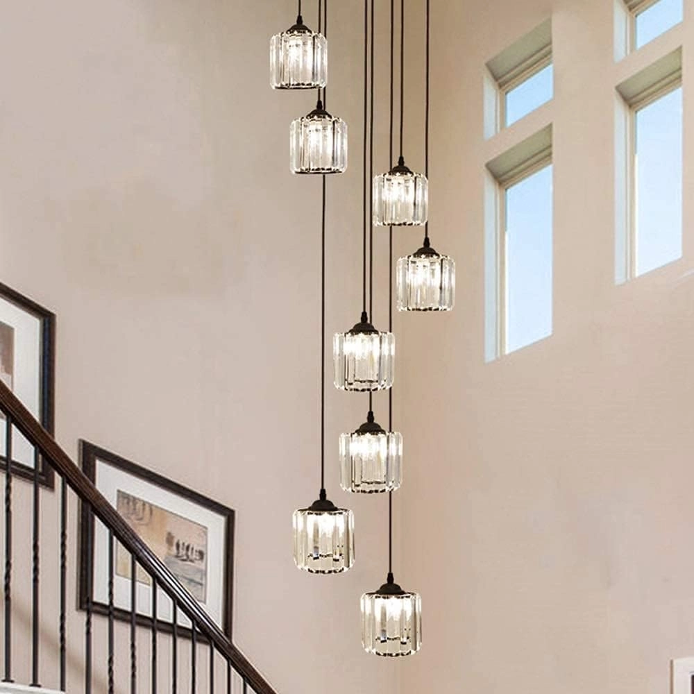 TCHAU 8 Lights Crystal Chandelier - 180CM