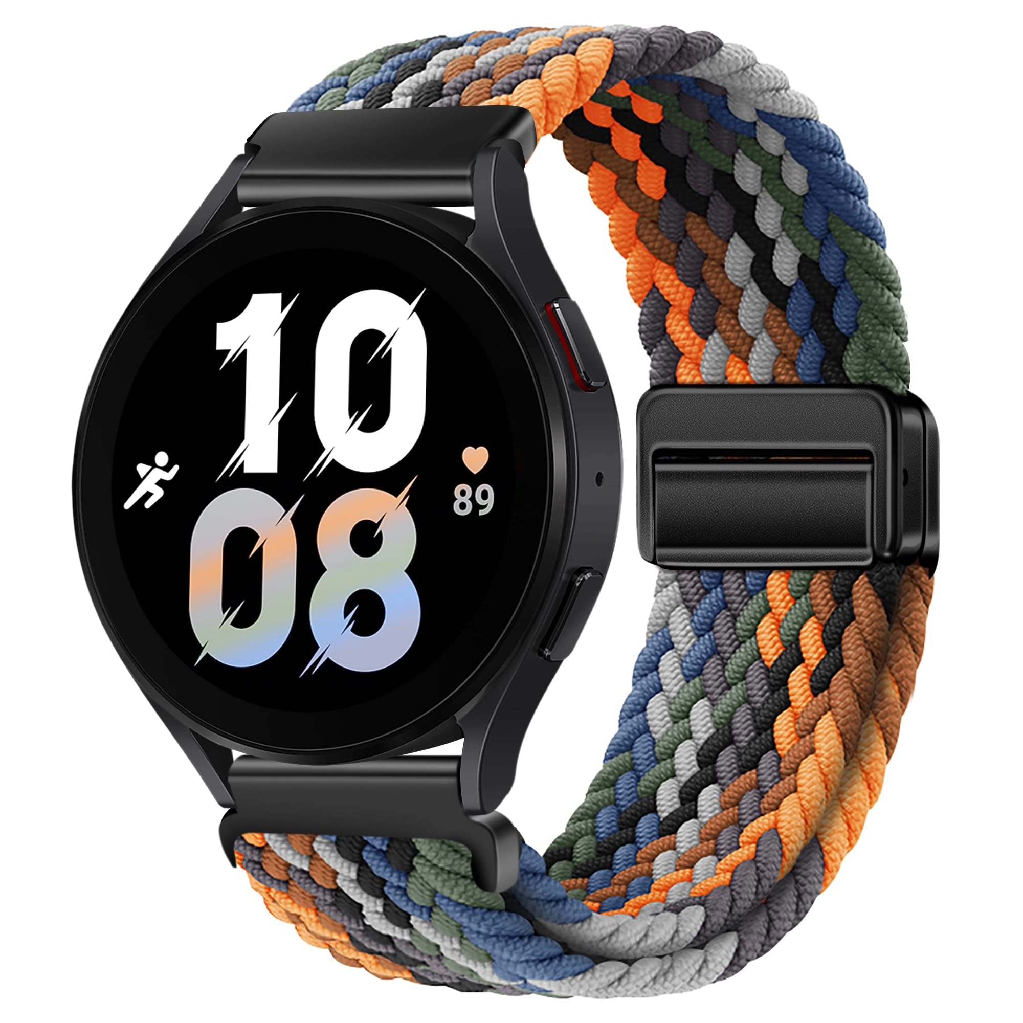 Upzuna 20mm 22mm Nylon Magnetic Watch Band for Samsung Galaxy Watch - 47mm 46mm 45mm 44mm 43mm 42mm 41mm 40mm