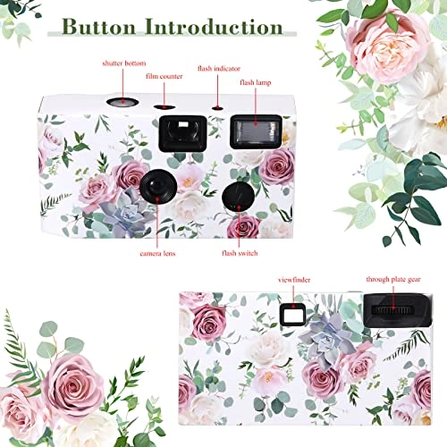 Disposable Camera - 4 Pack 34mm Built In Flash