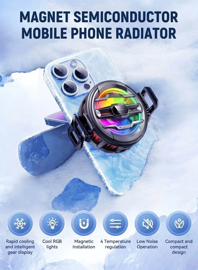 Phone Cooler - Magnetic 4-Level LCD RGB