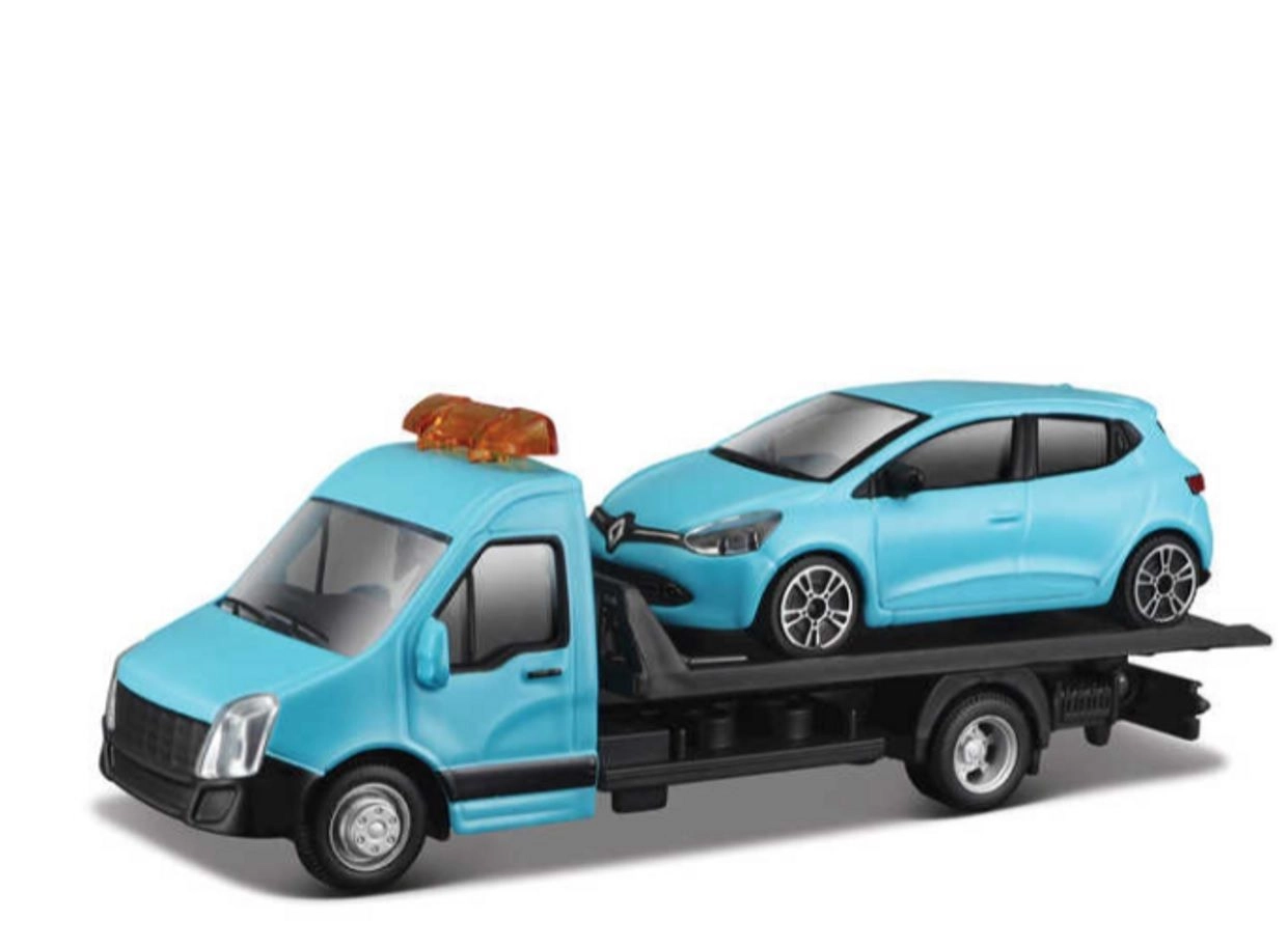 Street Fire Flatbed Tow Truck 1:43 + Car Asst.