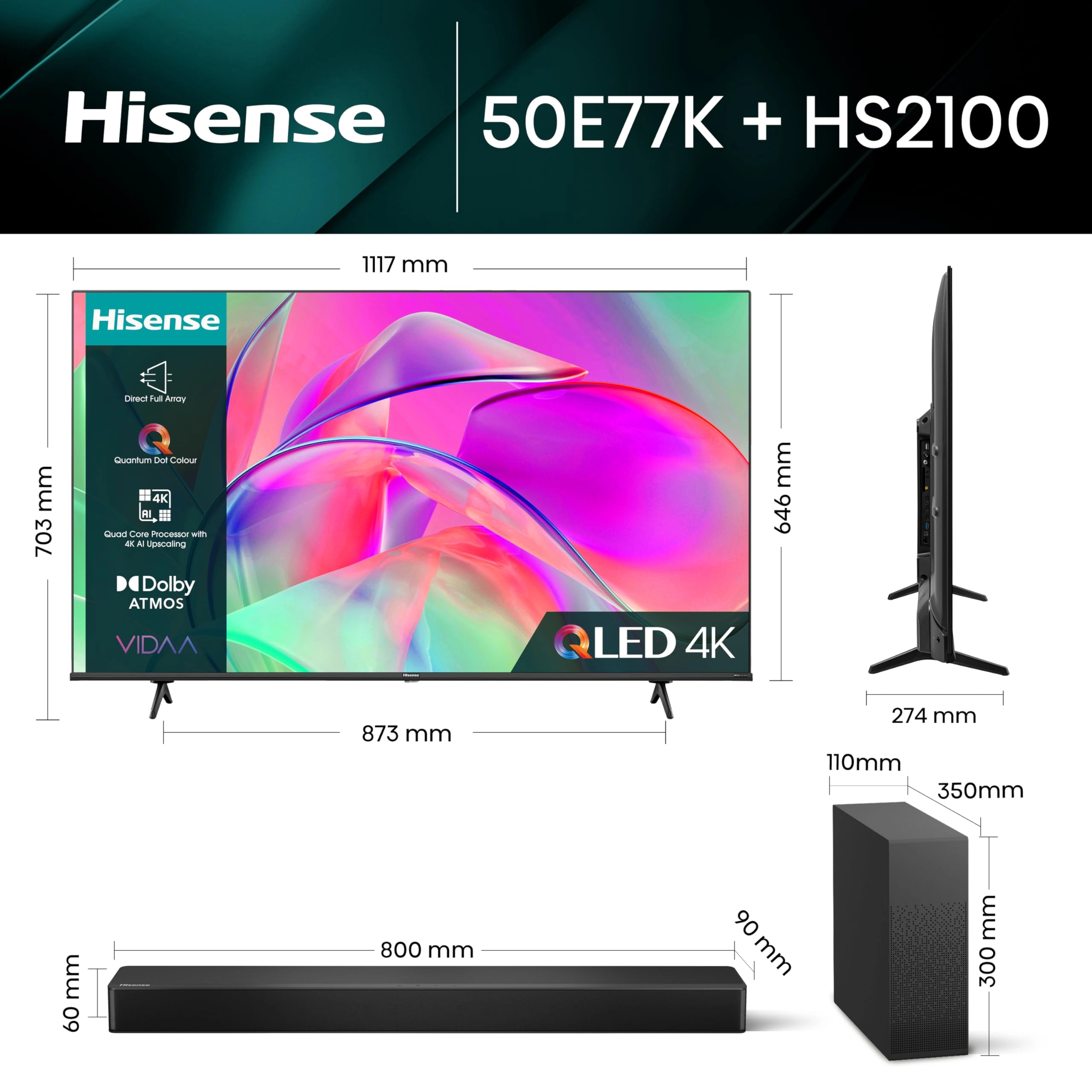 E77K - 50 INCH + HS2100