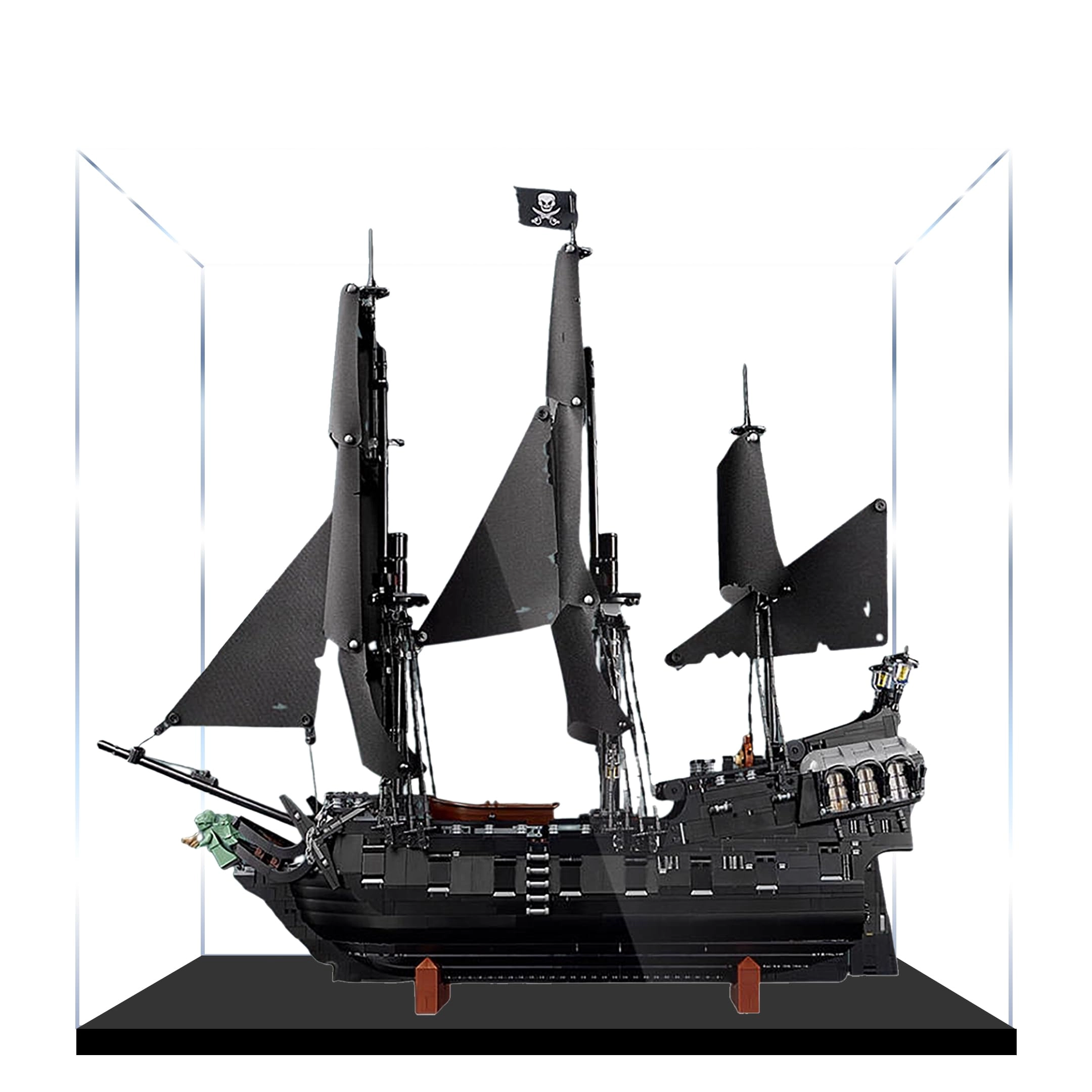 Cubeloft Display Case for Lego 10365 Black Pearl Pirate Ship - 3MM Dustproof Transparent