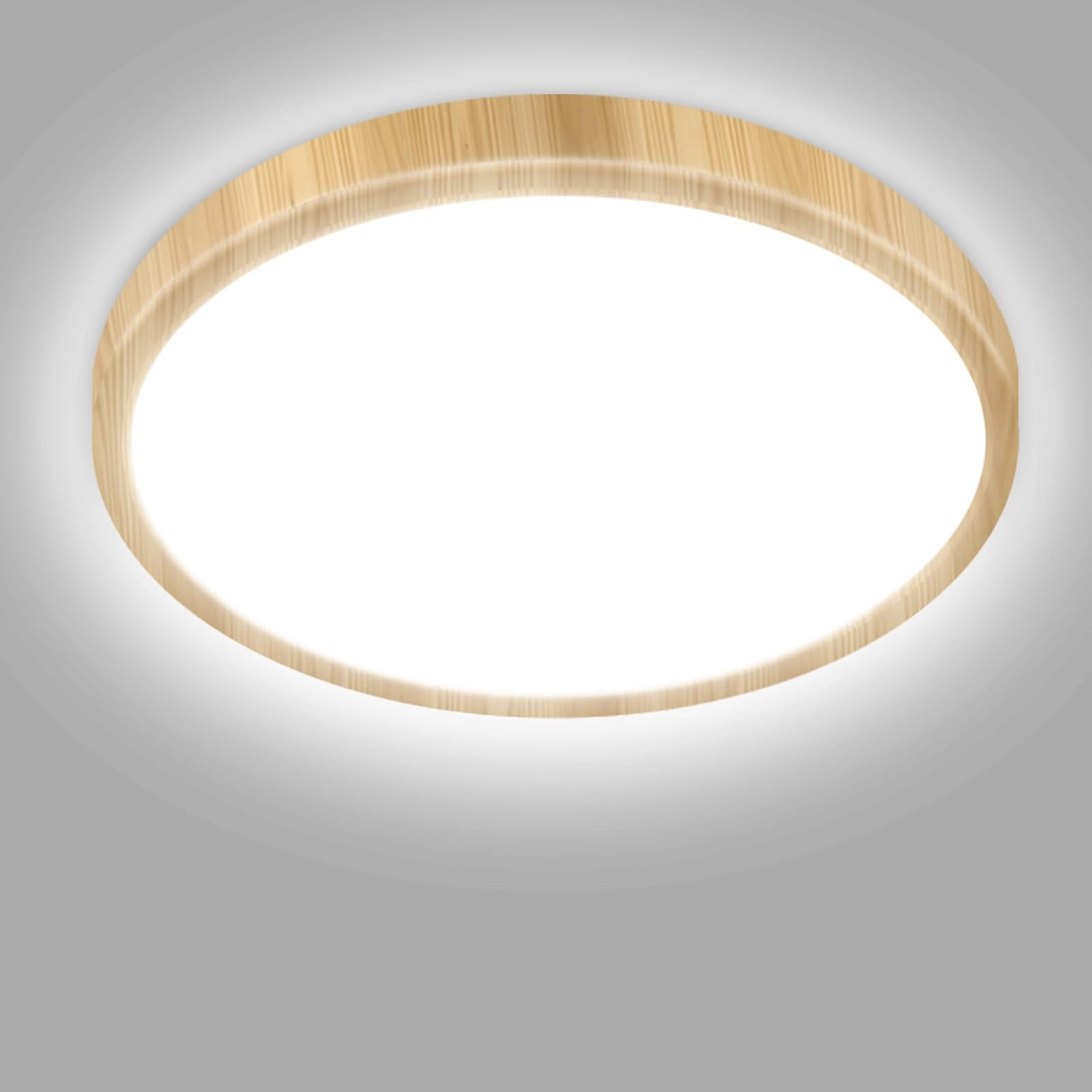 Flush Mount LED Ceiling Light - 3000K 4500K 6000K Dimmable