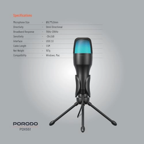 PD-SCMIC-BK USB Microphone