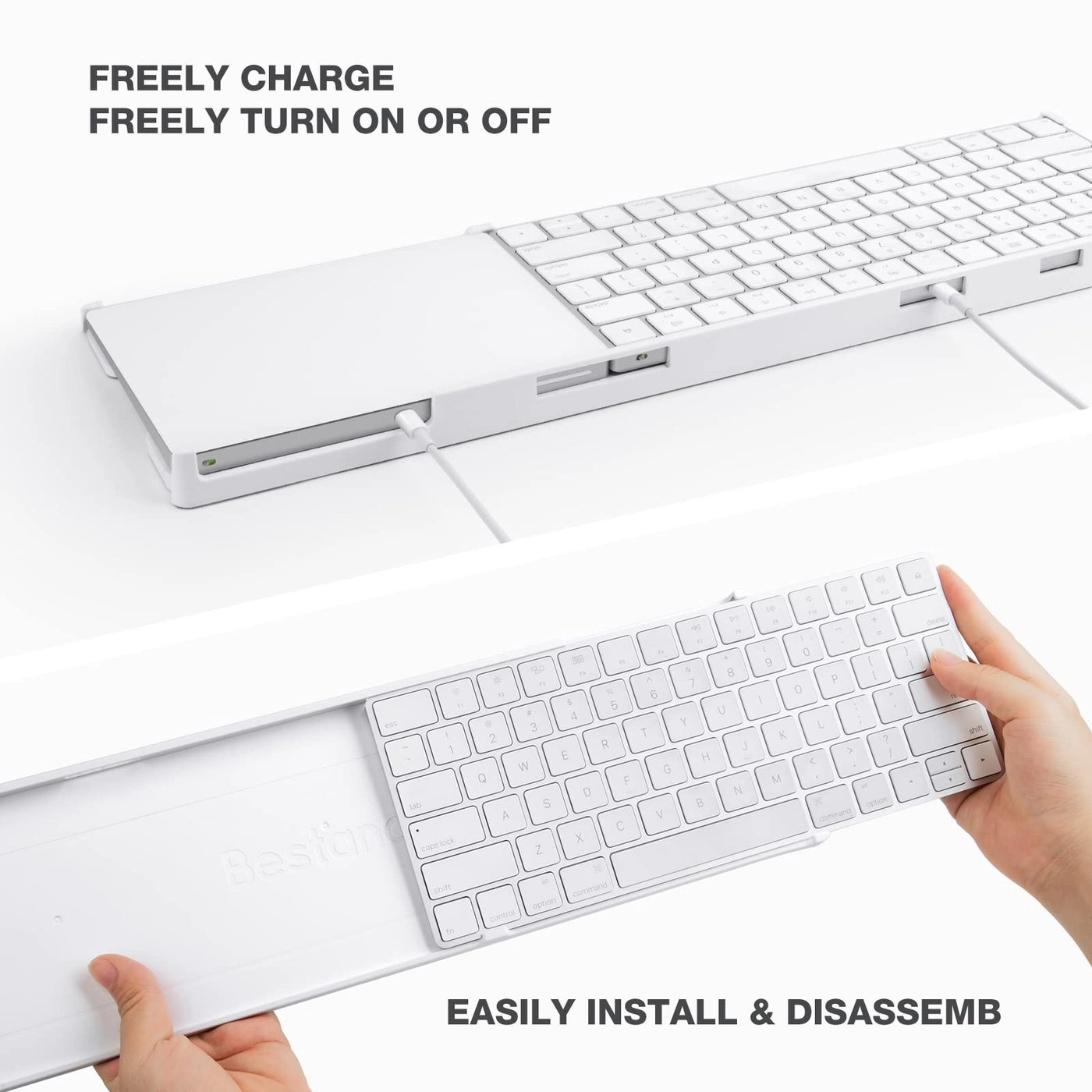 Stand Compatible with Apple Magic Wireless Keyboard and Apple Magic Trackpad