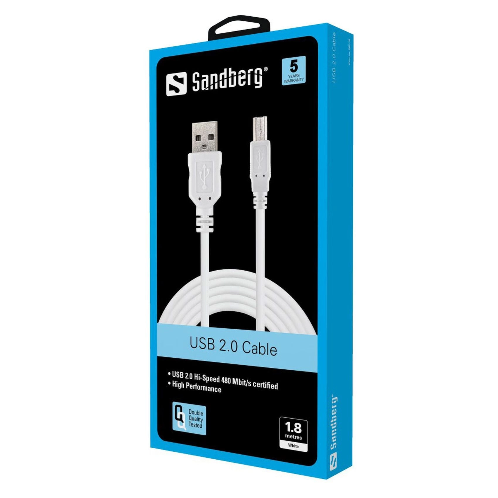 Standard Cable USB 2.0 USB-A to USB-B 1.8m