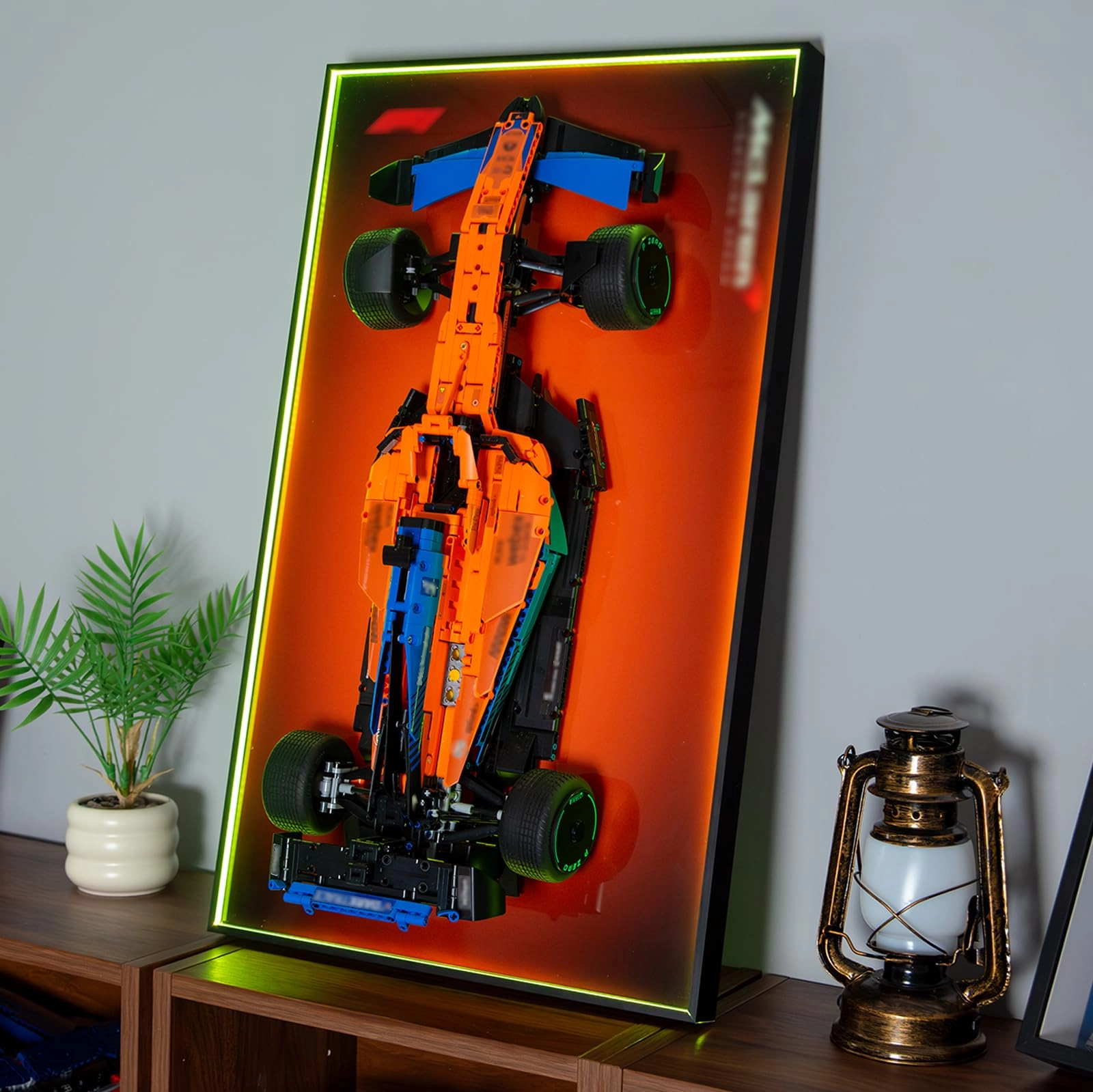 Display Wall Plate for LEGO Technic McLaren Formula 1 Racing Car 42141 - 75X45cm