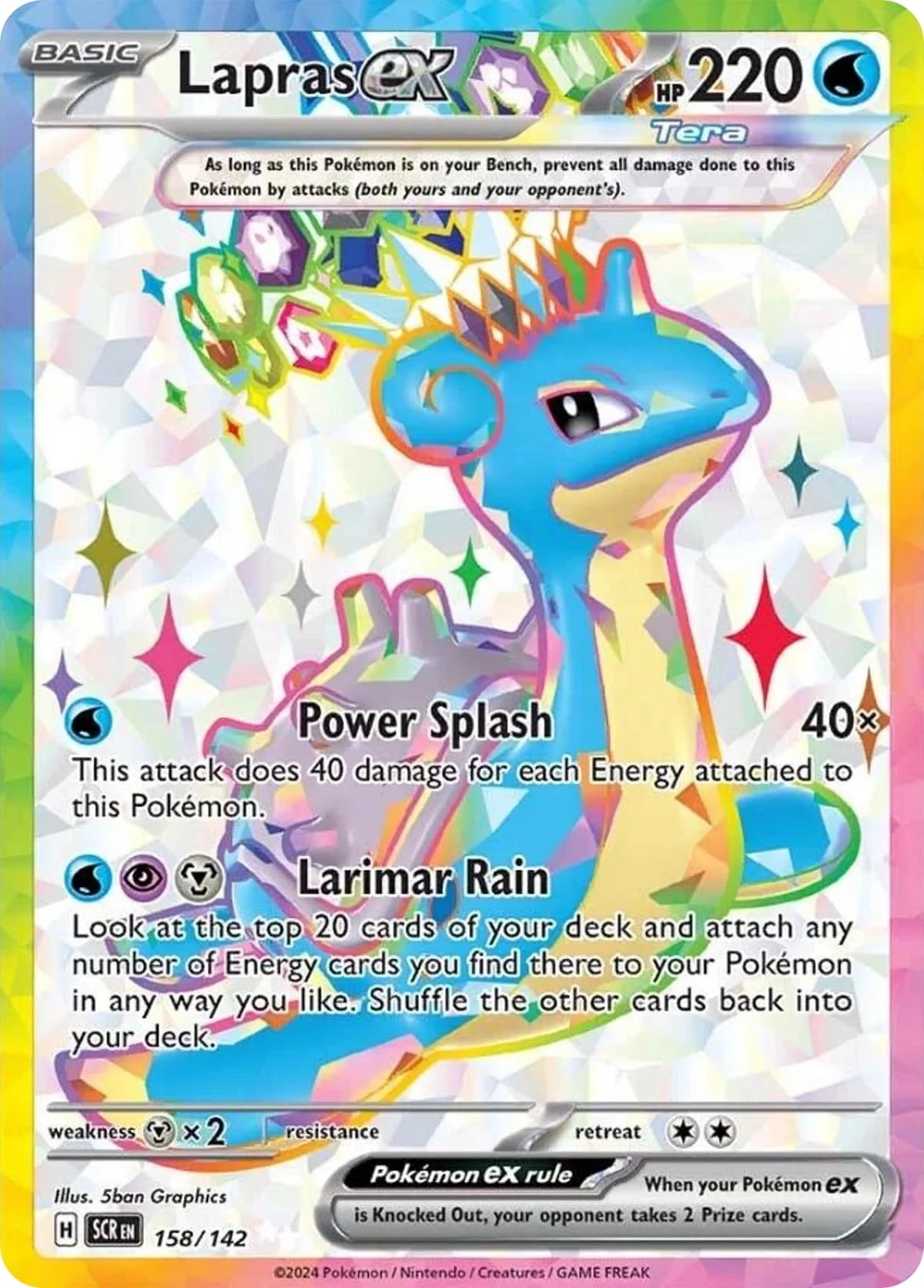 Pokémon Lapras ex 158/142