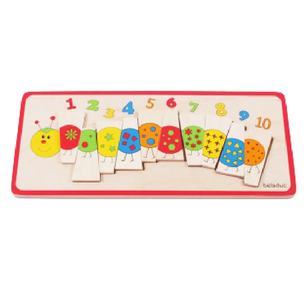 Matching Caterpillar Puzzle - 4+ 10 pieces