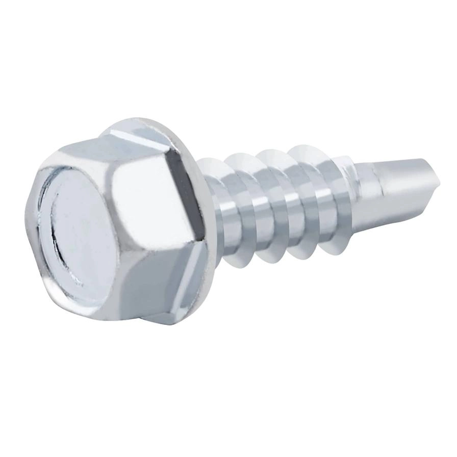 Zinc-Plated Carbon Steel Drilling Hex Screw Pack 4.2mm 16mm