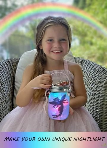 Unicorn & Fairy Lantern Jar Night light Craft Kit - 3+ years