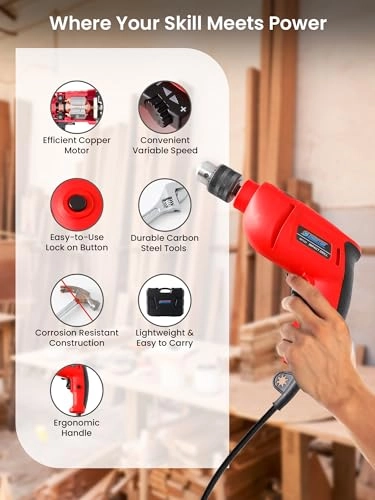 13mm Drill Kit - 650W 3000 RPM