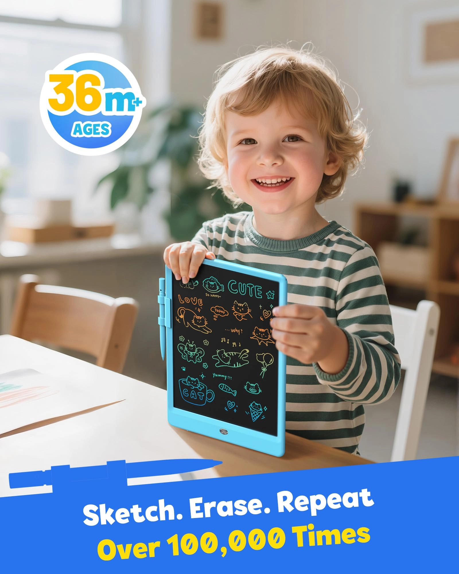 LCD Writing Tablet 10 inch - 3+ years