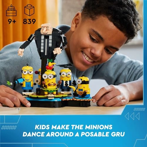 Despicable Me 4 Brick-Built Gru and Minions