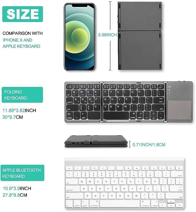 Foldable Keyboard - Wired/Wireless