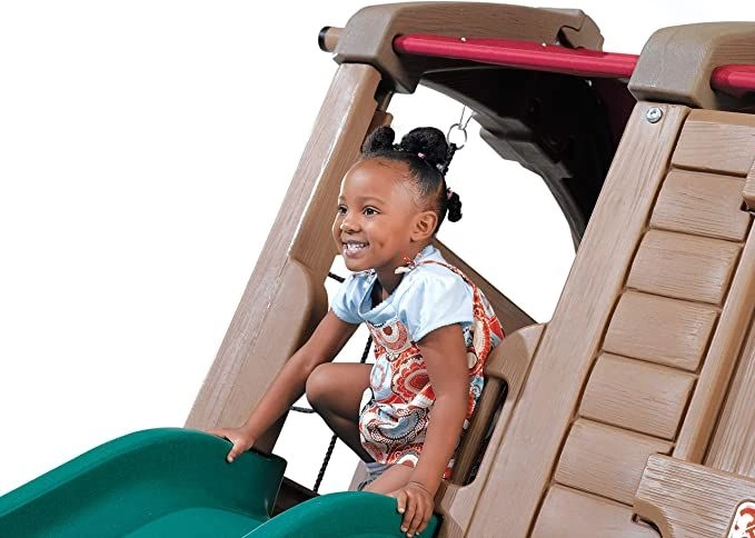 Adventure Lodge Play Center - Brown with Glider