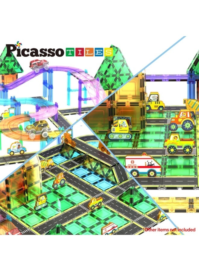 Magnetic Tiles Highway Printed Set - 16pcs