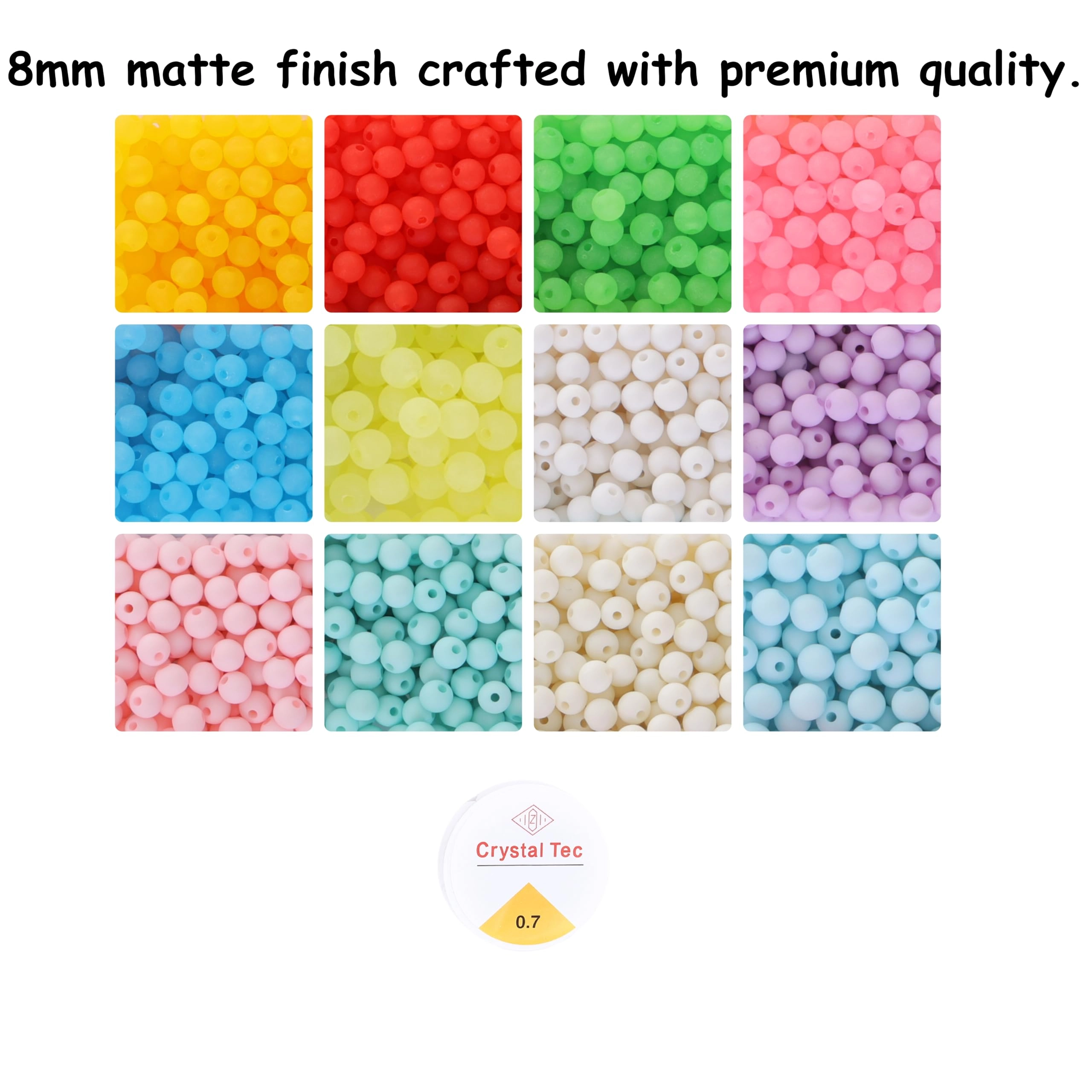 Bracelet Making Kit - 12 Types 10m Elastic Thread