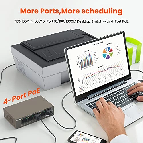 TEG1105P-4-63W 5-ports