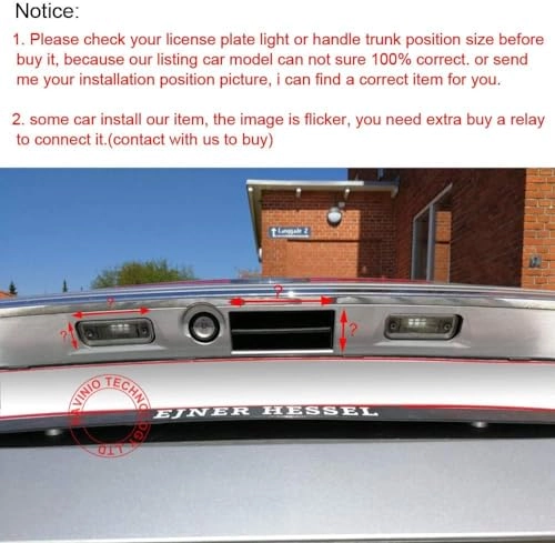 Car Rear View Camera - Night vision 628 x 586 pixels