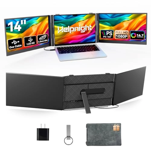 S8ULTRA - 14.2 Inches FHD 1080P IPS Triple Screen Extender