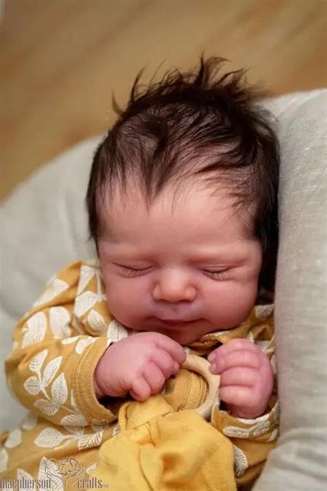 Reborn Baby Doll - 18 Inch Silicone Vinyl Rooted Hair Bundle