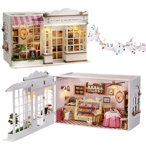 Miniature Wooden Dollhouse Furniture Kit - Creative Room 1:24