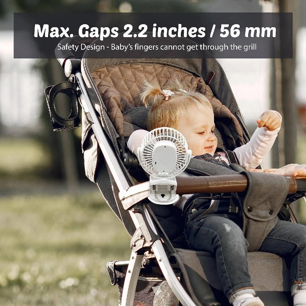 Handheld Fan - 3 Speeds USB Rechargeable