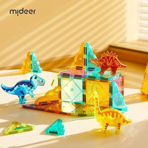 Dinosaur Magnetic Tiles - 48 pcs