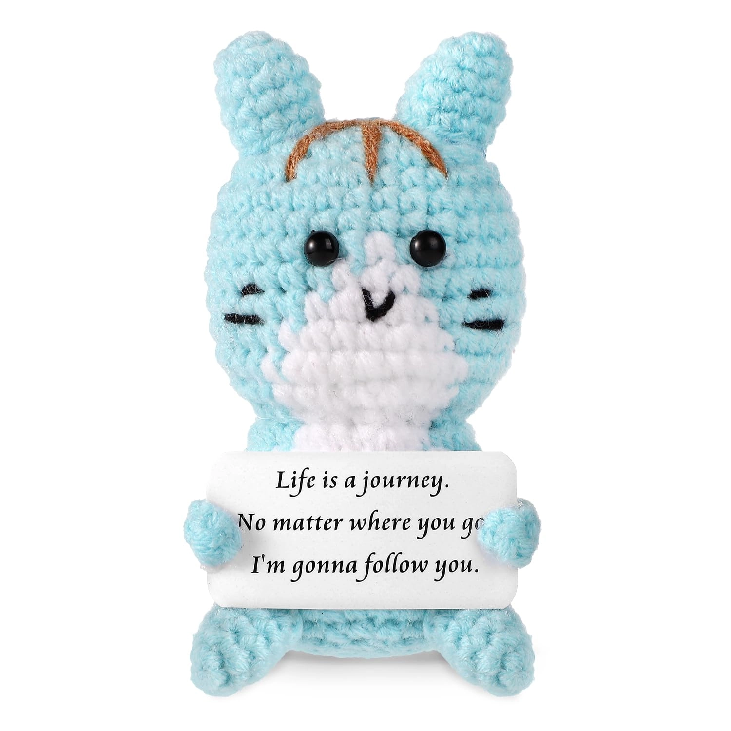 TOYMIS Cat Funny Positive 9 cm Knitted