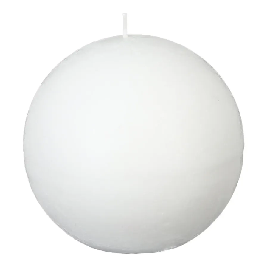 Comptoir de la Bougie Olia Rustic Wax Ball Candle - 10 cm 45 hours White