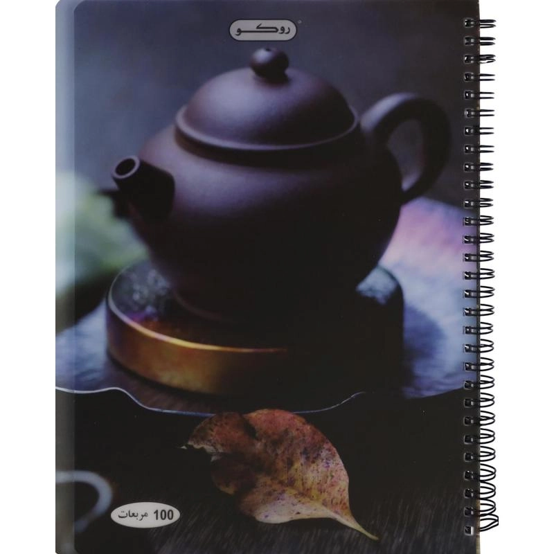 Notebook 19 X 26 cm Spiral - Grid 100 Sheets