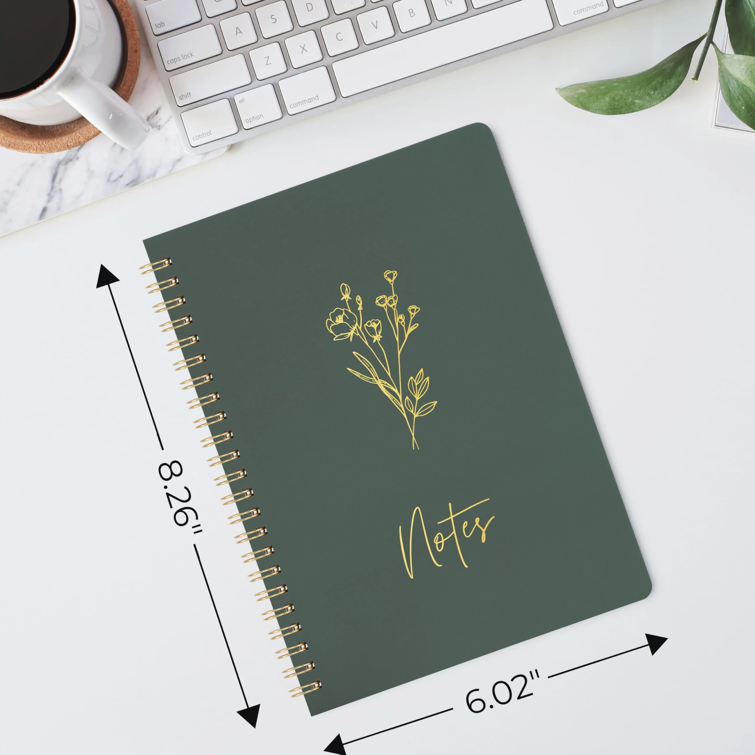 Aesthetic Spiral Notebook Large Spiral - Lined 100 Pages